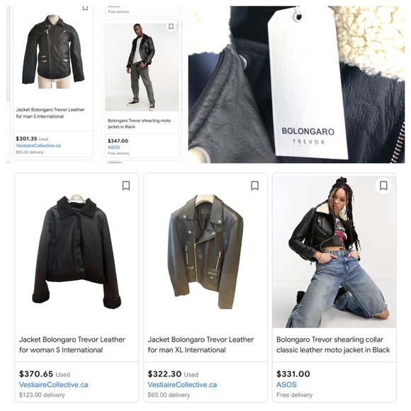 NEW Bolongaro Trevor Black Leather Motorcycle Jacket - Picture 6 of 12